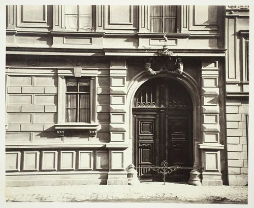 Berggasse No. 16, Portal am Palais des Grafen Georg Festetics de Tolna by Artist Unknown, photograph, 1860-1869