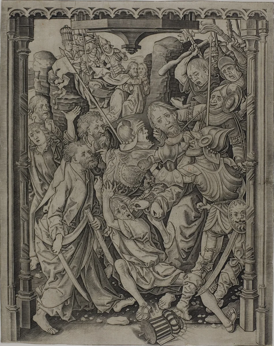 Christ Taken Captive by Master I.A.M., print, 1475-1485