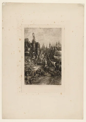 My Dream by Rodolphe Bresdin, print, 1883
