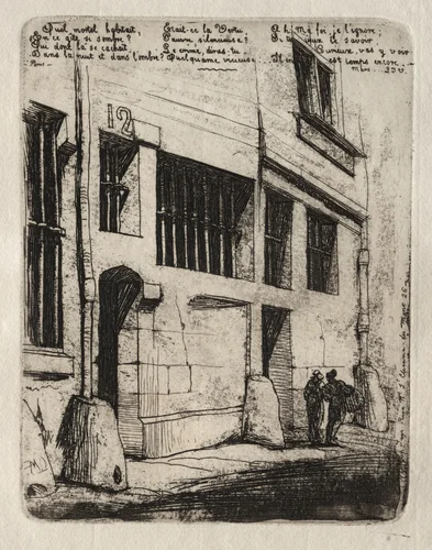 Etchings of Paris: The Street of the Bad Boys by Charles Meryon, print, 1854