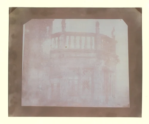 Top of Sharington's Tower, Lacock Abbey, Taken from the Roof above the South Gallery by William Henry Fox Talbot, photograph, 1840
