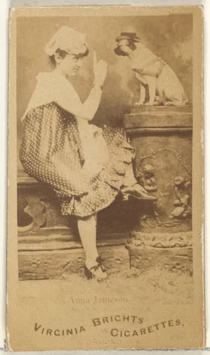 Anna Jameson, from the Actors and Actresses series (N45, Type 1) for Virginia Brights Cigarettes by Allen & Ginter, photograph, 1885-1891
