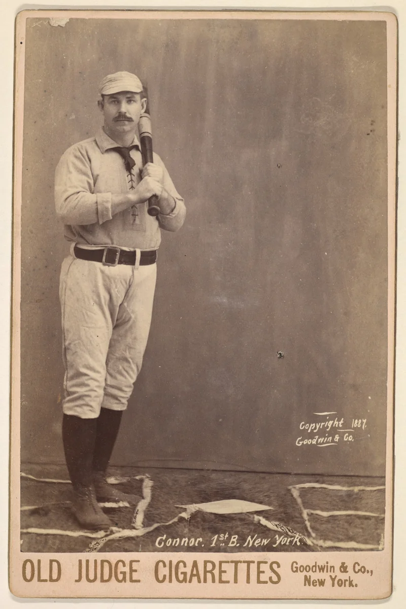Connor, 1st Base, New York, from the series Old Judge Cigarettes by Goodwin & Company, photograph, 1887