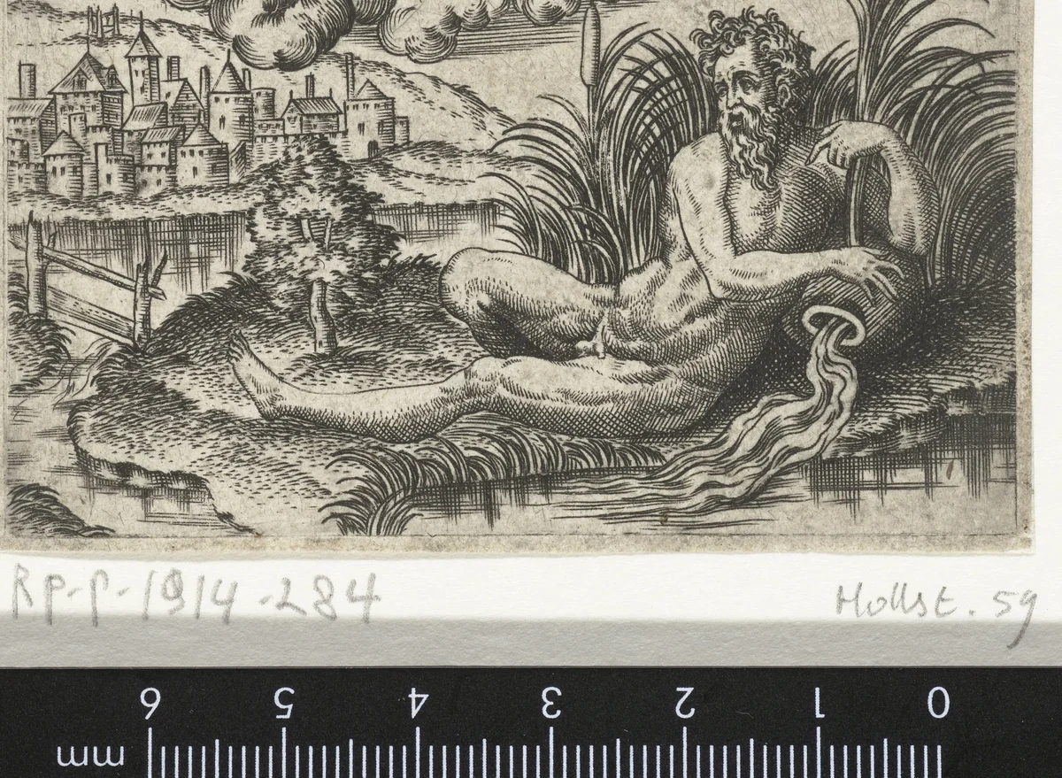 Riviergod Scamander by Unknown, print, 1568