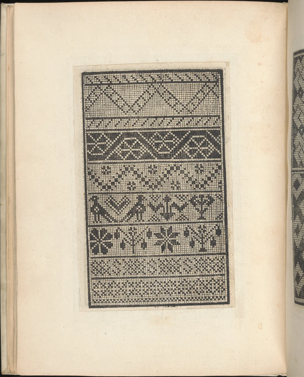 Esemplario di lavori, page 11 (verso) by Nicolò Zoppino, book, 1529