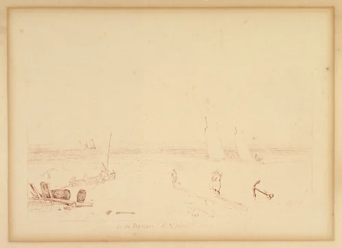 The Mildmay Sea-Piece (Liber Studiorum, part XIII, plate 40) by Joseph Turner, print, 1812