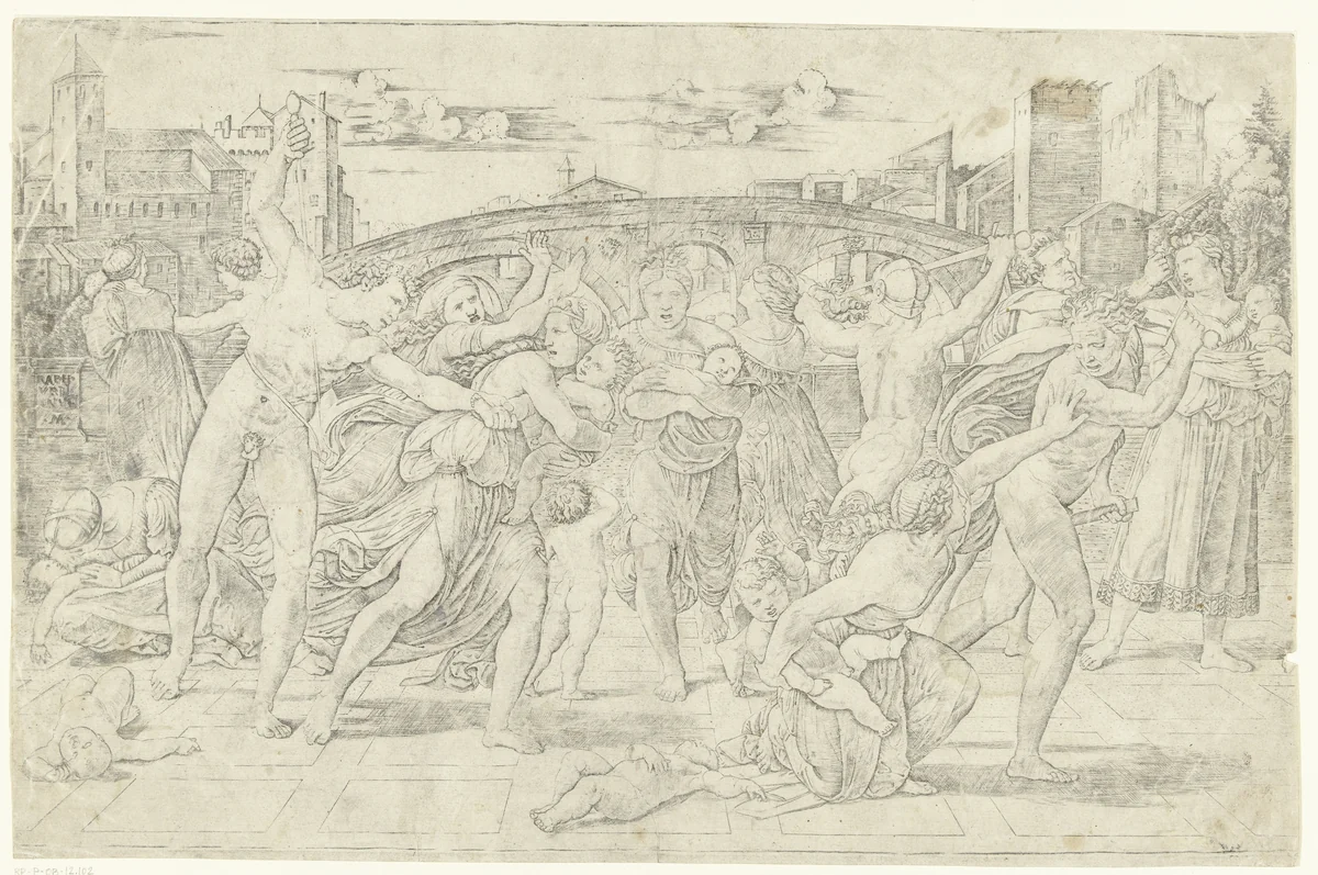 Kindermoord te Betlehem by Unknown, print, 1511-1512