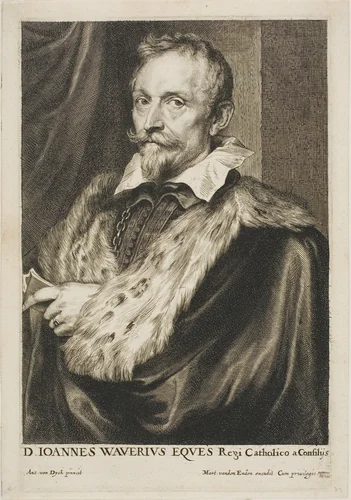 Jan van den Wouwer by Paul Pontius, print, 1630-1645