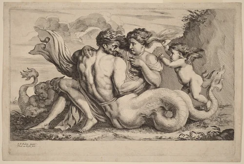 Siren and Triton by Theodor van Kessel
Peter Paul Rubens, print, 1620-1660
