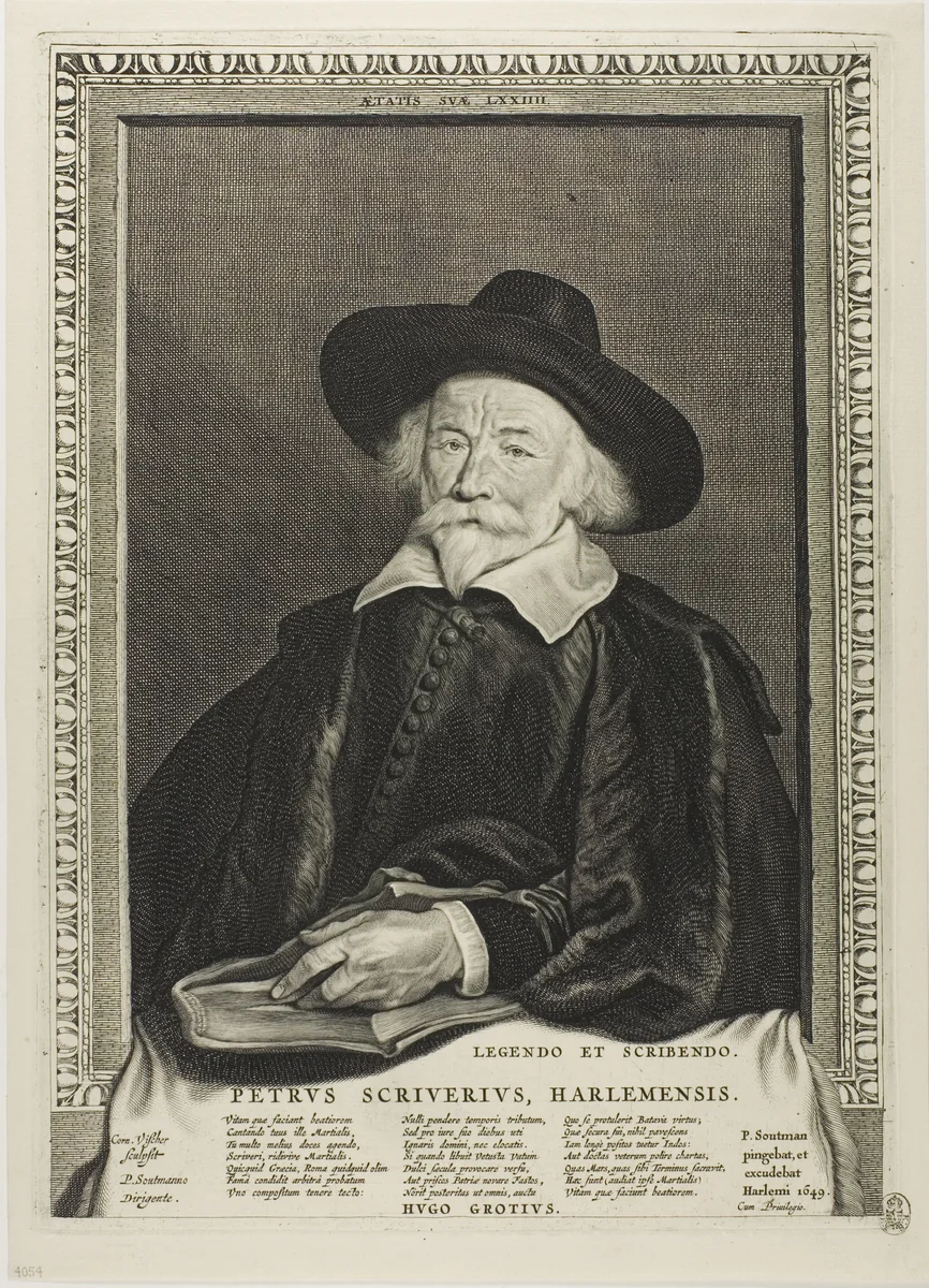 Peter Scriverius by Cornelis Visscher, print, 1649