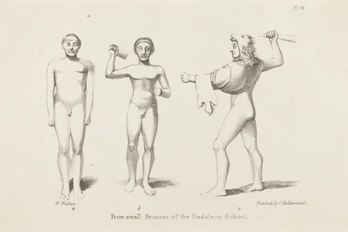 Daedalian Figures from Bronzes by W. Walton
John Flaxman, print, 1829