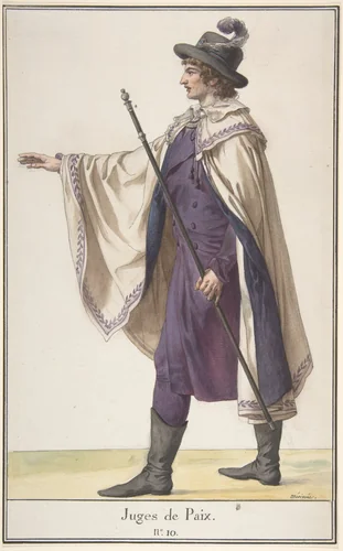 A Justice of the Peace by Jean François Léonor Mérimée, drawing, 1798-1799
