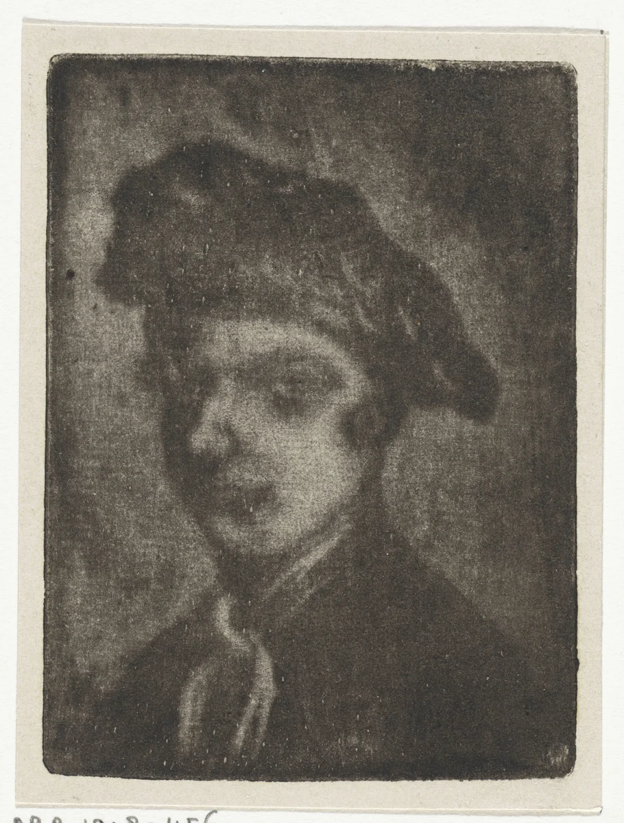 Jongeman met een pet by Eberhard Cornelis Rahms, print, 1854-1907