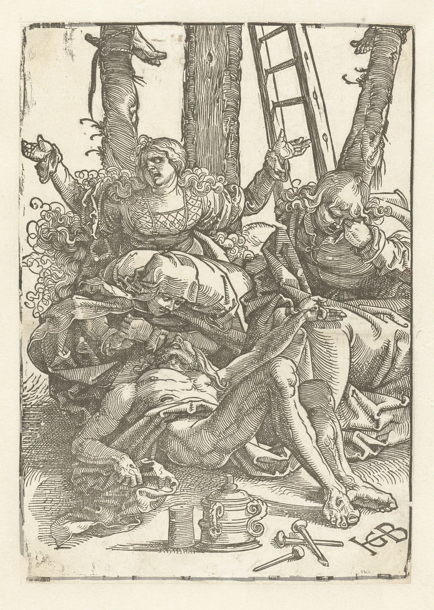 Bewening van Christus by Unknown, print, 1515-1517