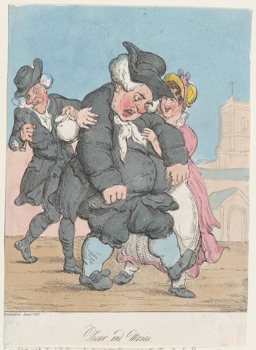 Vicar and Moses by Thomas Rowlandson, print, 1815