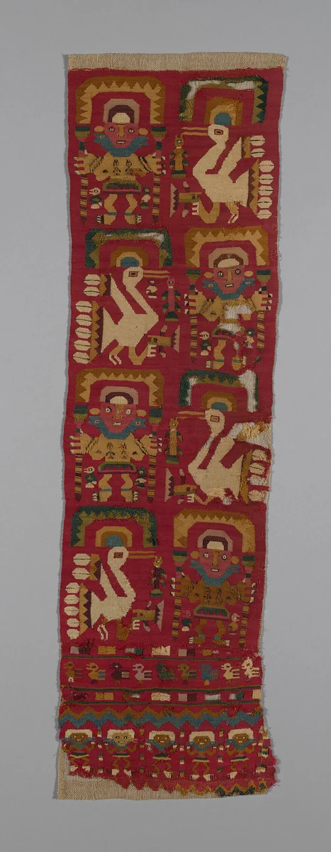Panel by Lambayeque, textile, 1000-1476