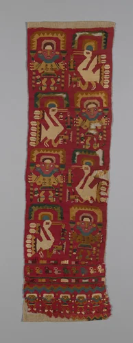 Panel by Lambayeque, textile, 1000-1476