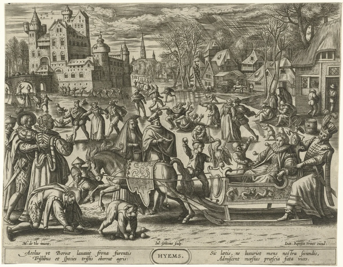 Winter by Unknown, print, 1575-1595