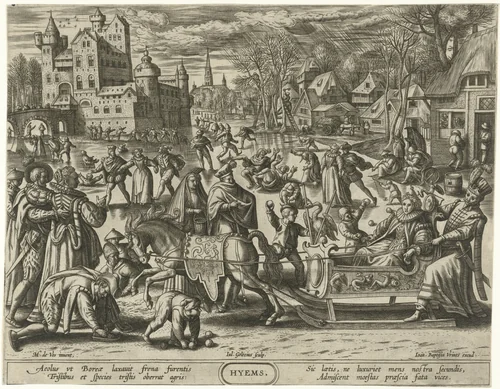 Winter by Unknown, print, 1575-1595