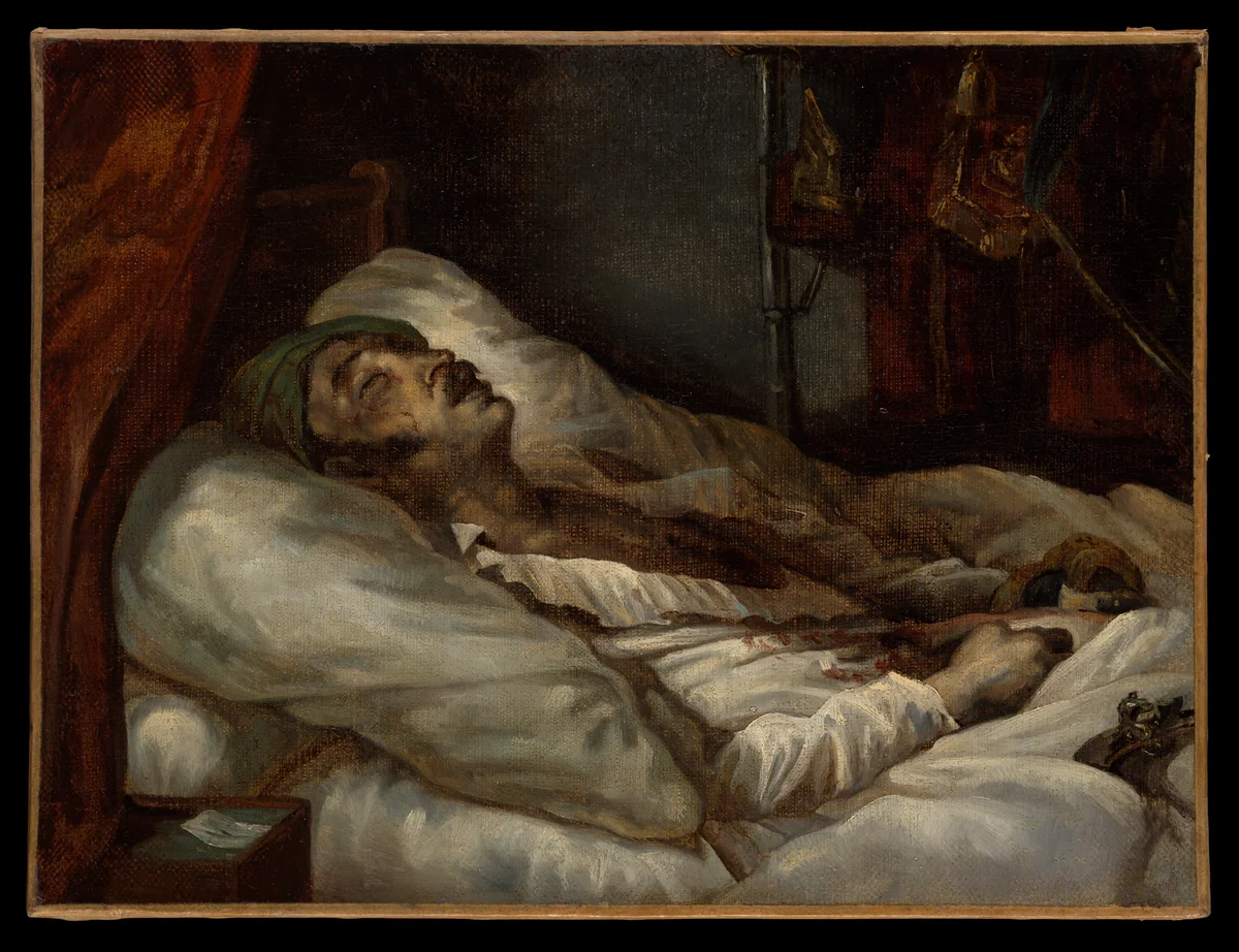 General Letellier on His Deathbed by Théodore Gericault, painting, 1818-1820