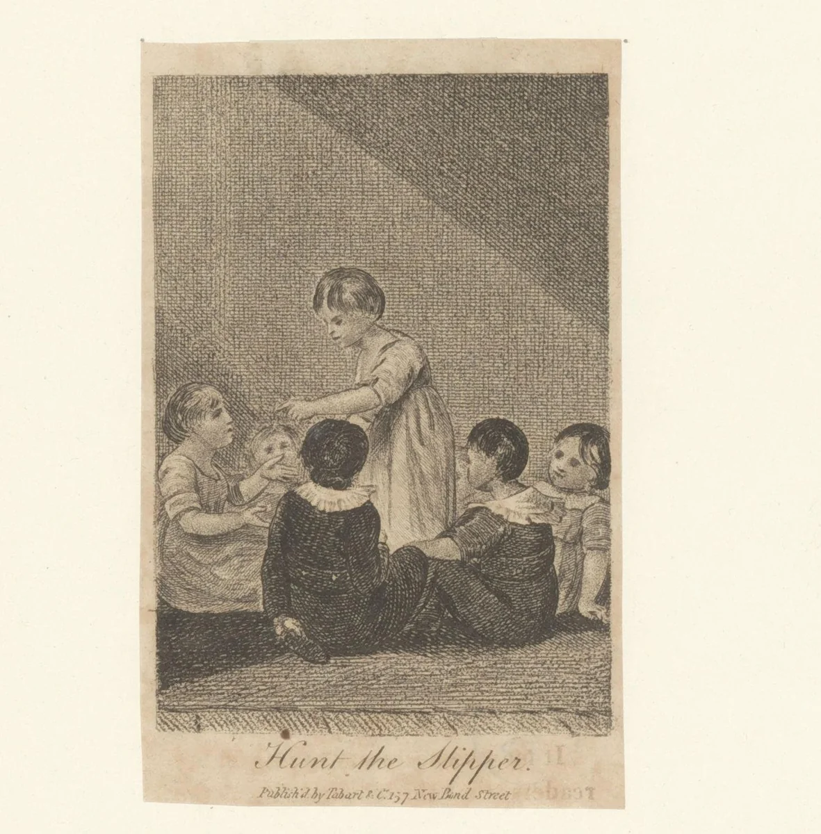 Kinderen spelen een kringspel by anonymous, print, 1812