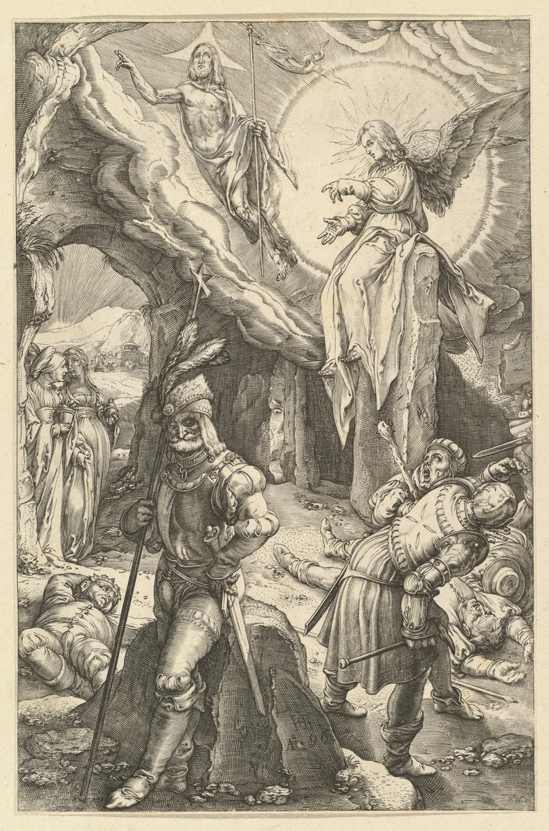 The Resurrection, from "The Passion of Christ" by anonymous, print, 1598-1617
