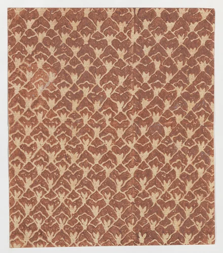 Sheet with overall abstract pattern by anonymous, print, 1800-1900