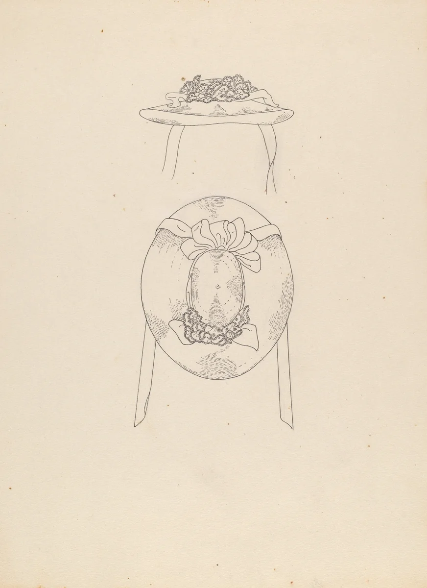 Hat by Mae A. Clarke, index of american design, 1936