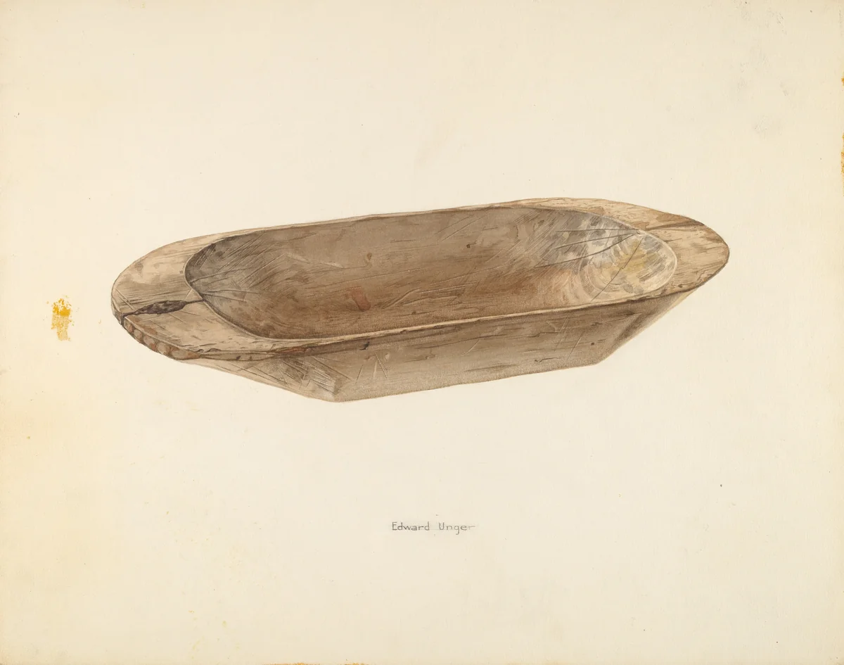 Butter Tub by Edward Unger, index of american design, 1939