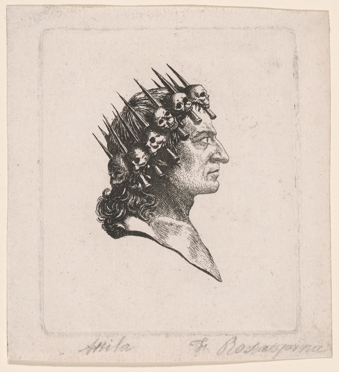 Portrait of Le Roi Marat by Viller, print, 1790-1800