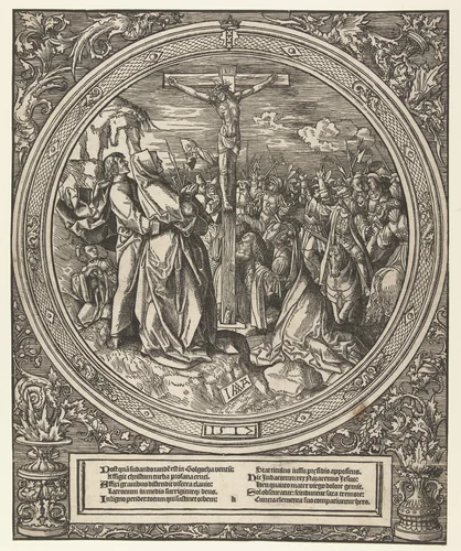 Christus aan het kruis by Unknown, print, 1517