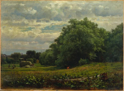 Harvest Time by George Inness, painting, 1864