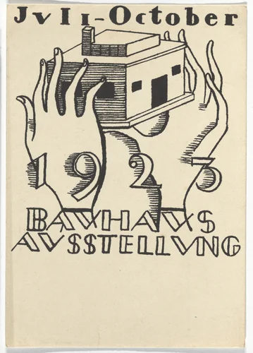 Bauhaus Ausstellung Weimar Juli - October 1923 by Gerhard Marcks, design, 1923