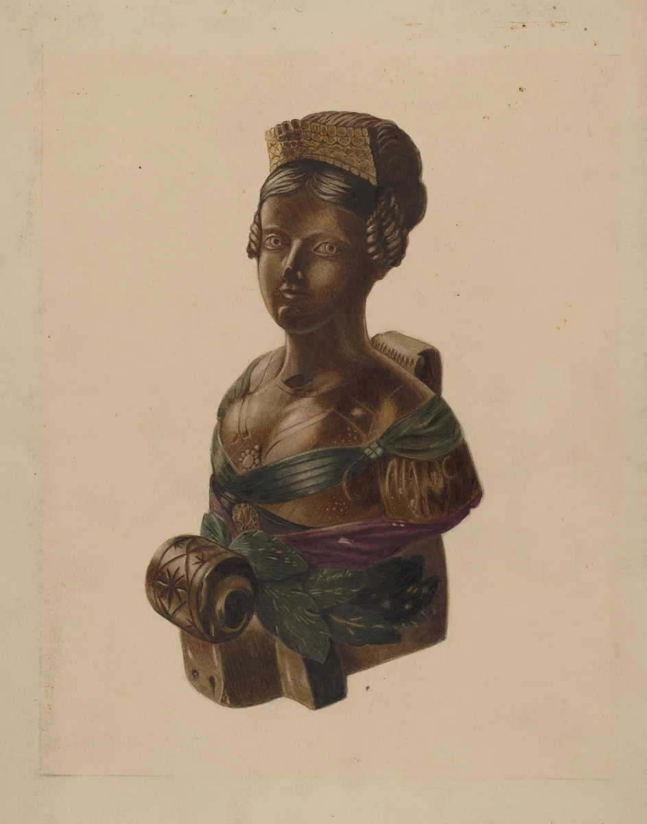 Figurehead by Louis Plogsted, index of american design, 1937