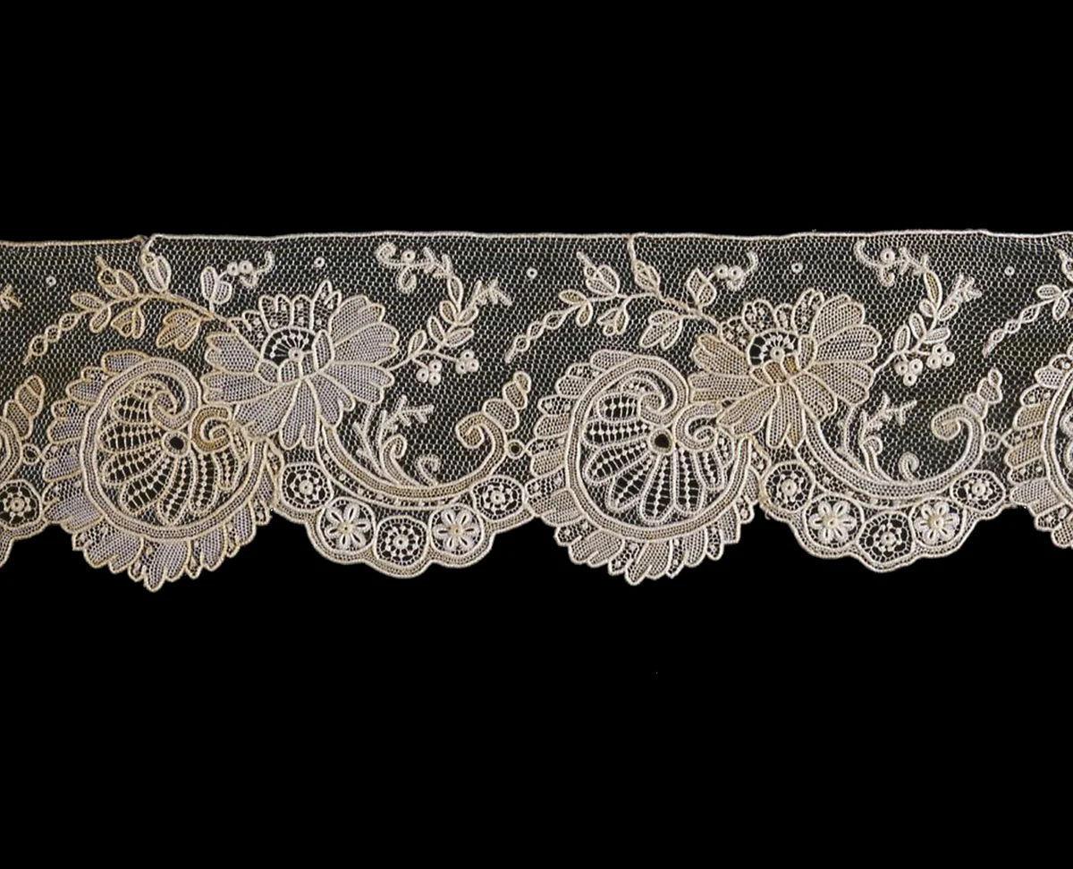 Border by Belgium, textile, 1860-1880