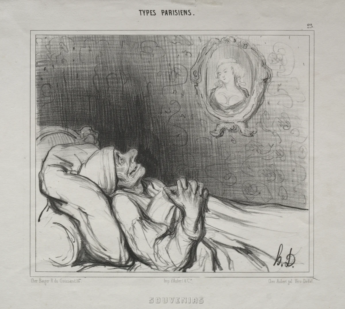 Memories by Honoré Daumier, print, 1840-1842
