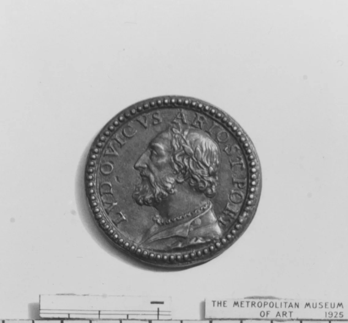 Ludovico Ariosto, Poet of Ferrara (1474–1533) by Pastorino di Giovan Michele, metalwork, 1500-1599