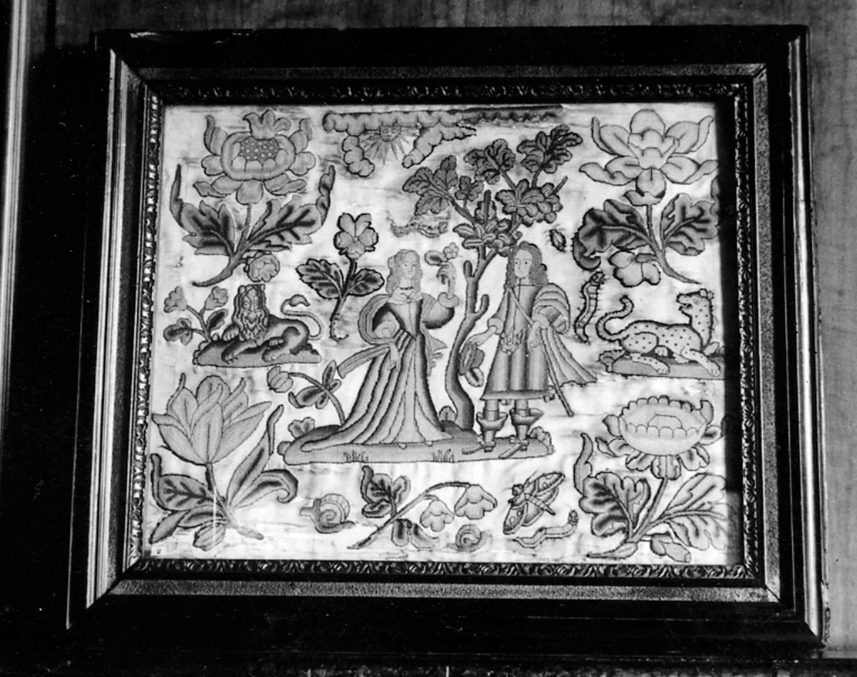 Picture (Depicting William and Mary) by England, textile, 1859-1879