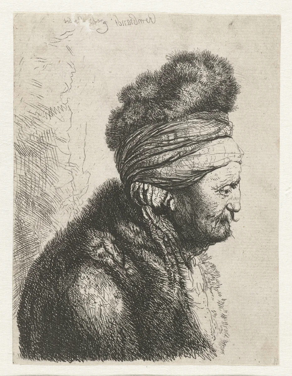 The second oriental head by John Smith, print, 1727-1764