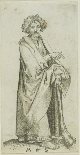 St James Minor, from Apostles by Martin Schongauer, print, 1450-1491