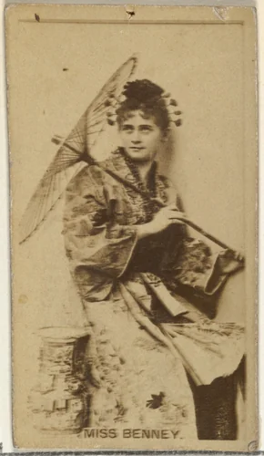 Miss Benney, from the Actors and Actresses series (N145-8) issued by Duke Sons & Co. to promote Duke Cigarettes by W. Duke, Sons & Co., photograph, 1890-1895