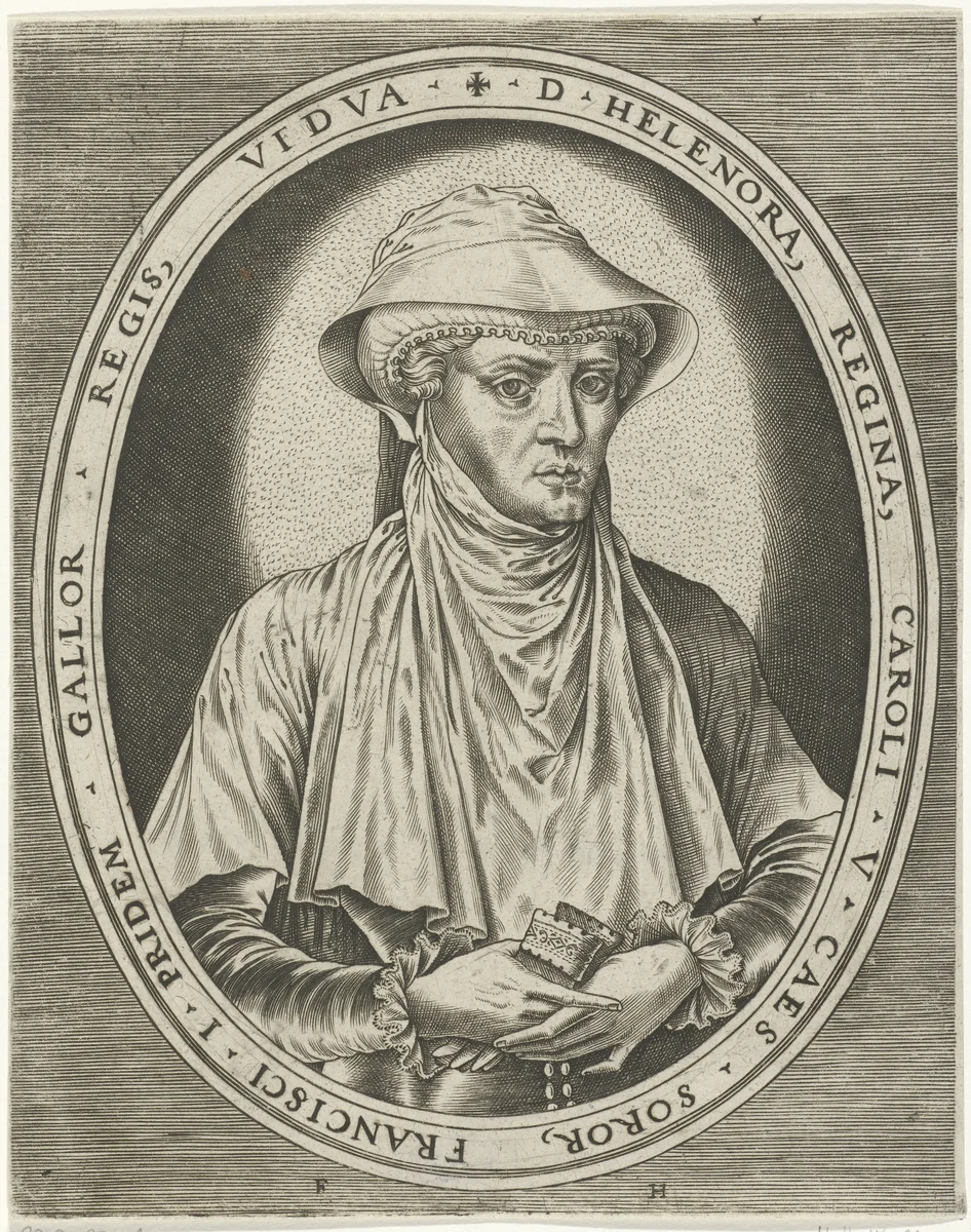 Portret van Eleonora van Habsburg by Unknown, print, 1546-1562