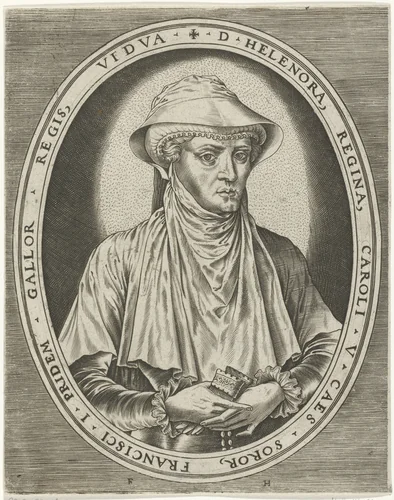 Portret van Eleonora van Habsburg by Unknown, print, 1546-1562