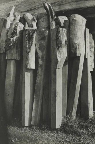 Totems, Old Shipyard, Rye by Paul Nash, photograph, 1932