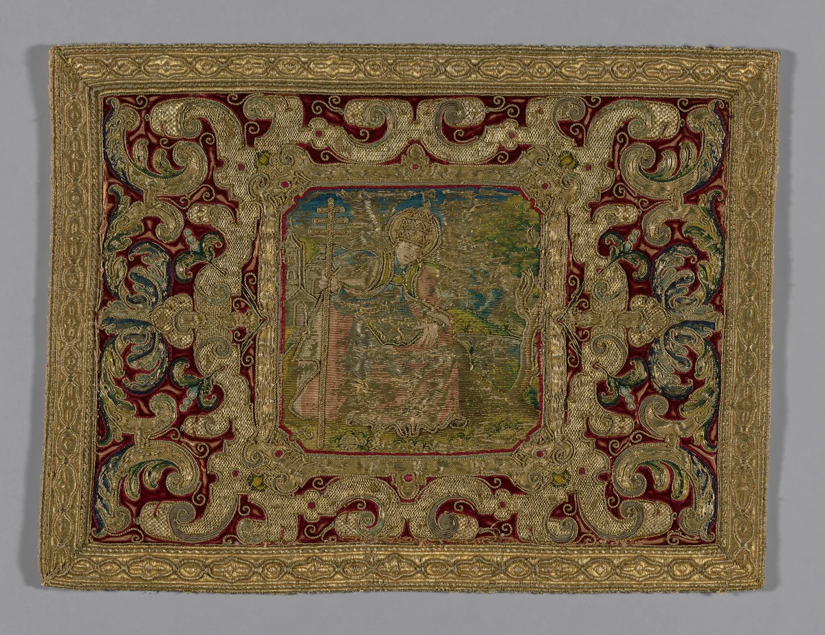 Panel by Italy, textile, 1501-1600