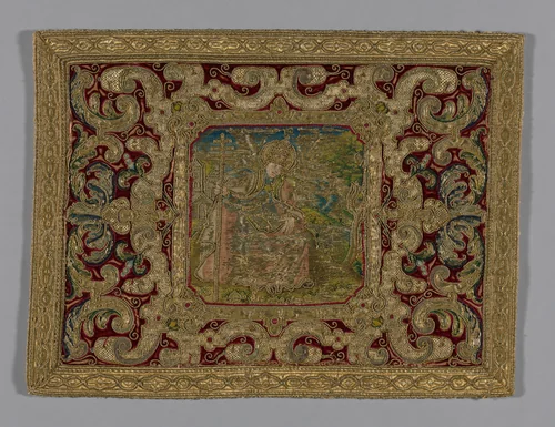 Panel by Italy, textile, 1501-1600