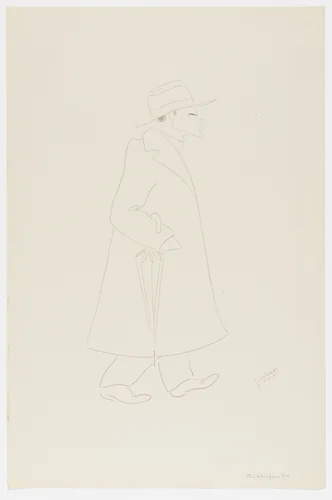 Alexander Archipenko from Caricatures by Georges de Zayas: Eight Very Modern Painters, Two Sculptors and a Musician (Caricatures par Georges de Zayas: Huit peintres, deux sculpteurs et un musicien très modernes) by Georges de Zayas, print, 1919