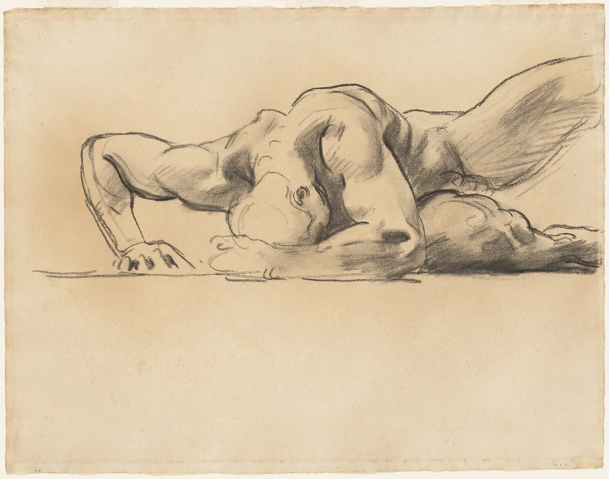 Study for "Hell" by John Singer Sargent, drawing, 1903-1916