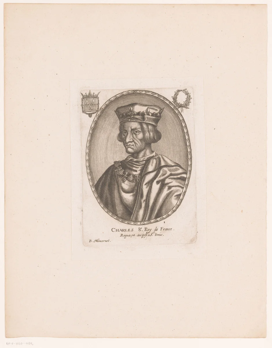 Portret van Karel VIII van Frankrijk by anonymous, print, 1610-1668
