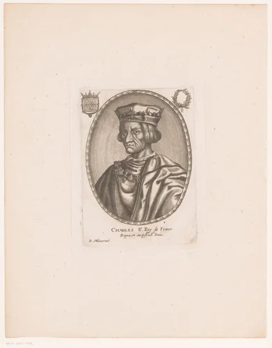 Portret van Karel VIII van Frankrijk by anonymous, print, 1610-1668